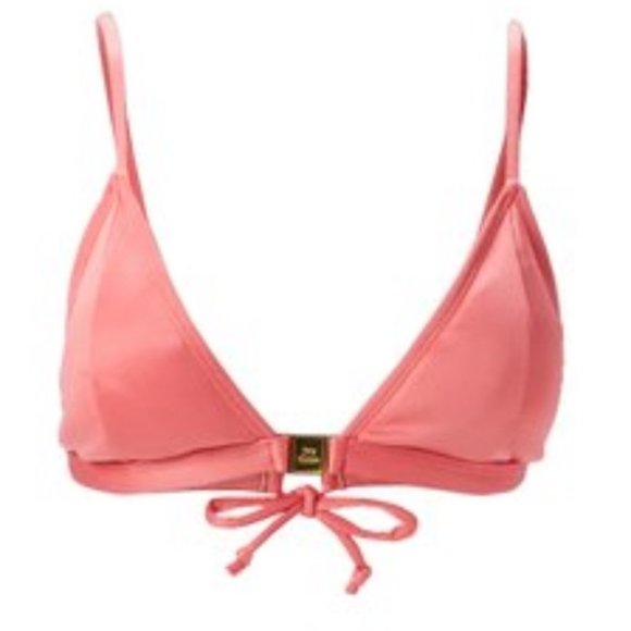 NWT JUICY COUTURE LOGO Embossed 2-Piece Triangle BIKINI Set Red/Pink - Picture 5 of 8